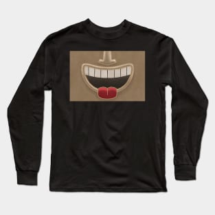 Cocoa Tiki Smile Mask! (Red Tongue Version) Long Sleeve T-Shirt